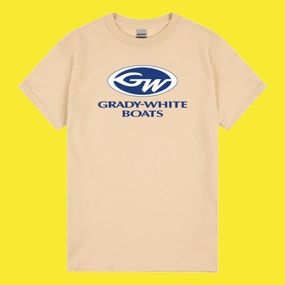 New Shirt GRADY WHITE Boats Logo T-Shirt Funny Made In USA S - 5XL