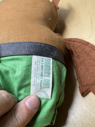 VINTAGE WOODSY GUWL DI AMWAY DARE UN HOOT! NON INQUINARE” 1973 GIOCATTOLO CON SCATOLA - Foto 10 di 15