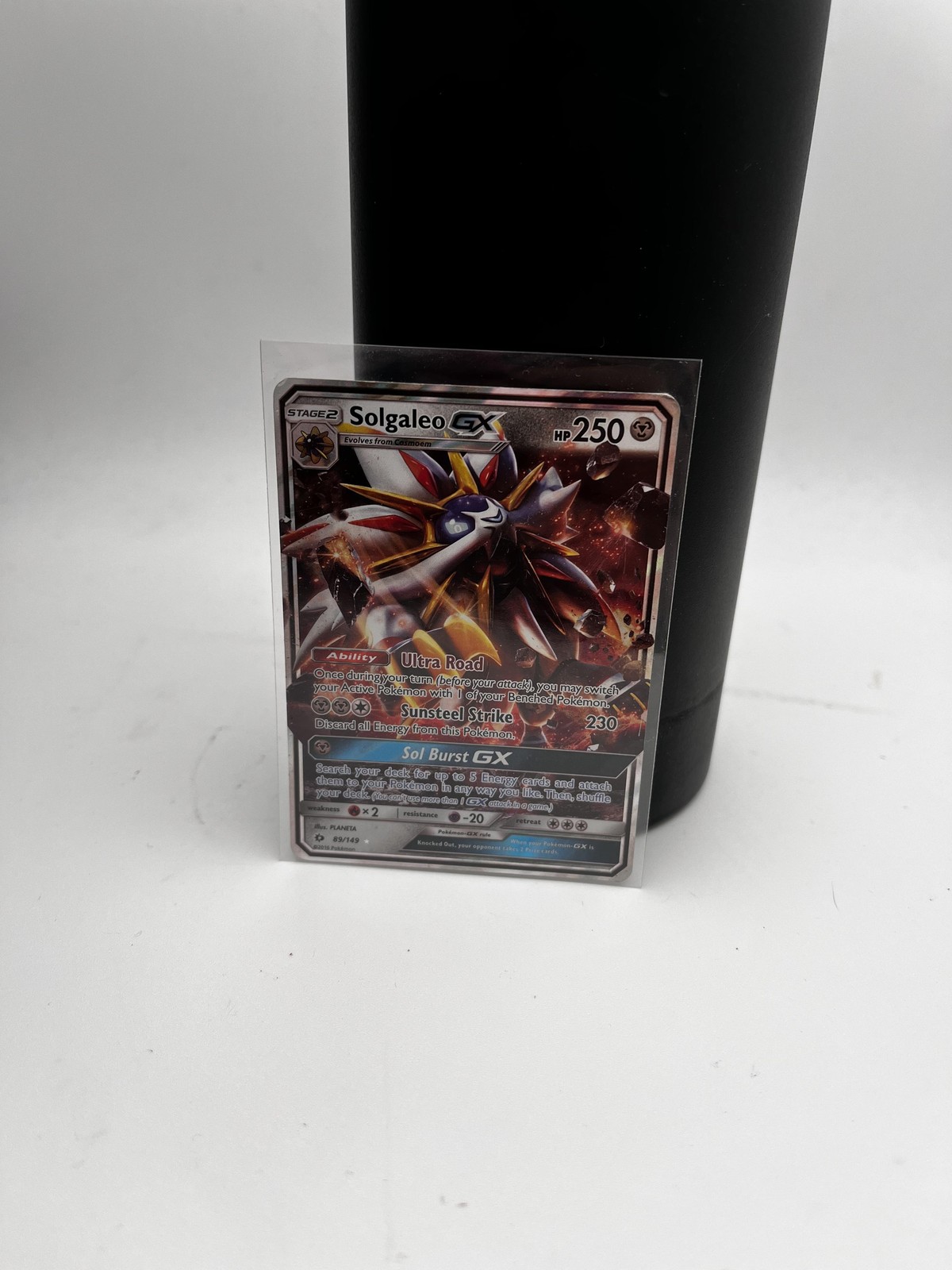 Pokemon TCG Solgaleo-GX HP 250 Holo Ultra Road Sunsteel Strike GX Sun & Moon