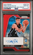 2024 Panini Prizm Rookie Signatures Tristan Da Silva Red RC Auto /99 PSA 10