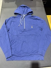 NWT MEN'S B. DRADDY 1/2 ZIP PROCTOR HOODIE, SIZE: S, COLOR: REGAL (M9.8)