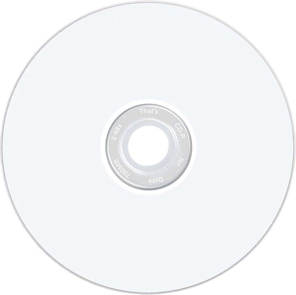 Taiyo-yuden That's for CD-R x48 700MB printable 10pcs CDR80WPY10BV Japan - Image 2 of 2