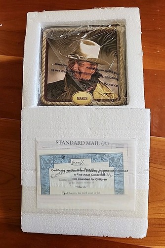 3 calendari perpetui Bradford Exchange Collection John Wayne agosto, settembre, marzo - Foto 7 di 8