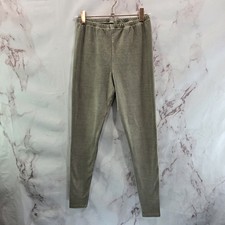 Skims Leggings Womens Medium Taupe Brown Tan Beige Cotton Crop Mid Rise 