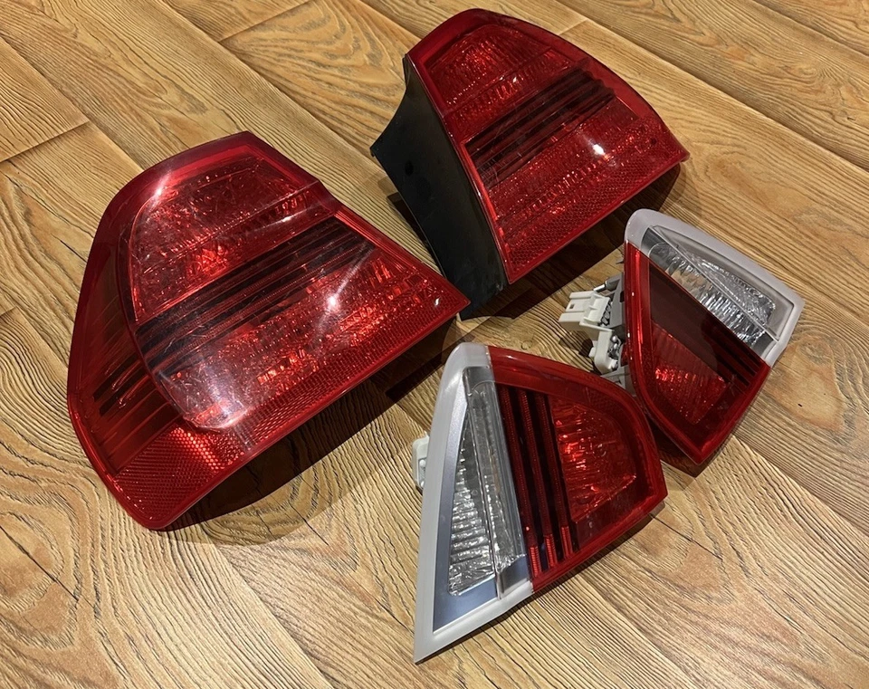 2007 BMW 3 Series E90 328xi PRE LCI Trunk Tail Lights Set of 4 OEM KW61 335 330 - Image 4 of 4