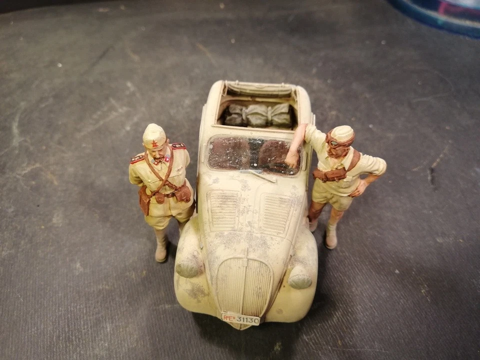 1/35 Built WWII Italian Fiat Topolino North Africa  (resin Kit ModelVictoria) - Immagine 2 di 4