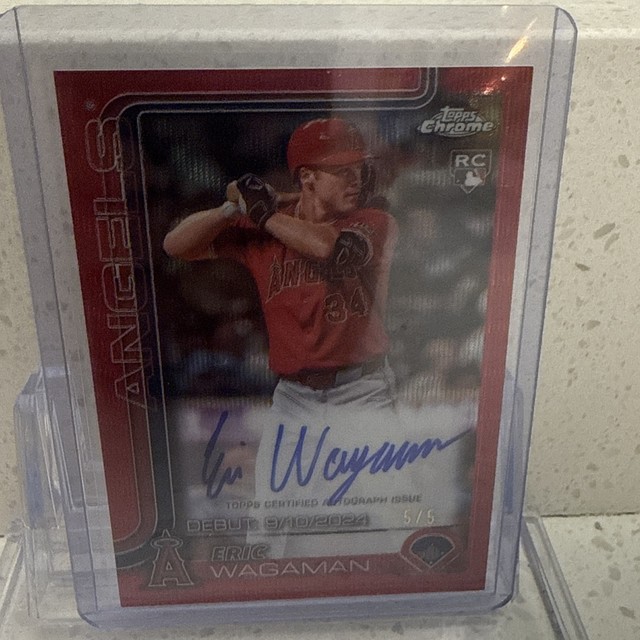 2025 Topps Chrome Update Rookie Debut Autographs Eric Wagaman /5 Bookend CRDA-EW