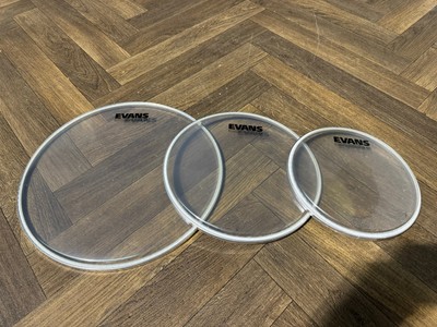 EVANS G1 Tom Größe Drum Heads Skins 3er Set #OB78