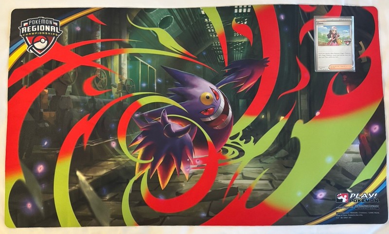 Pokemon TCG Seattle Regionals 2026 Mega Gengar Playmat And  Dawn Promo Card