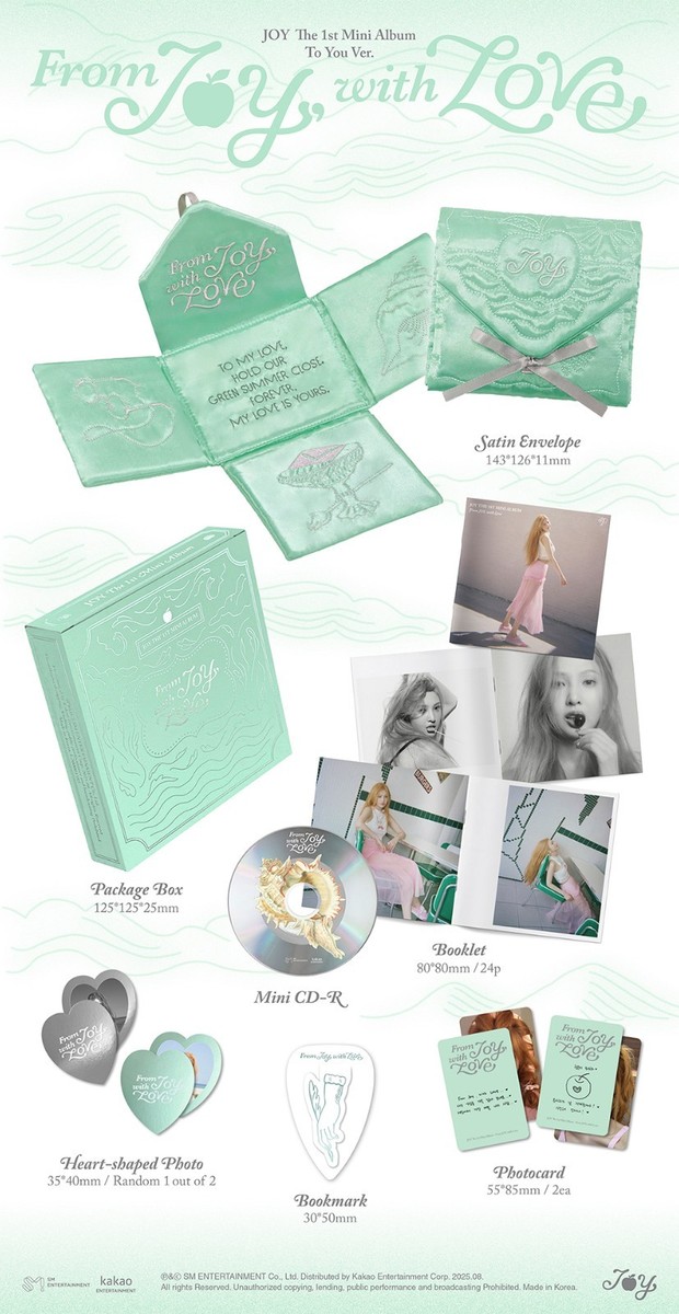 From JOY, with Love: 1st Mini Album新品&特典 JOY 1st Mini Album - From JOY, with Love (Tin Case Ver