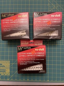 Message Board Letters and Numbers 1/2 And 3/4 Inch New In Box 3 Boxes USA Made