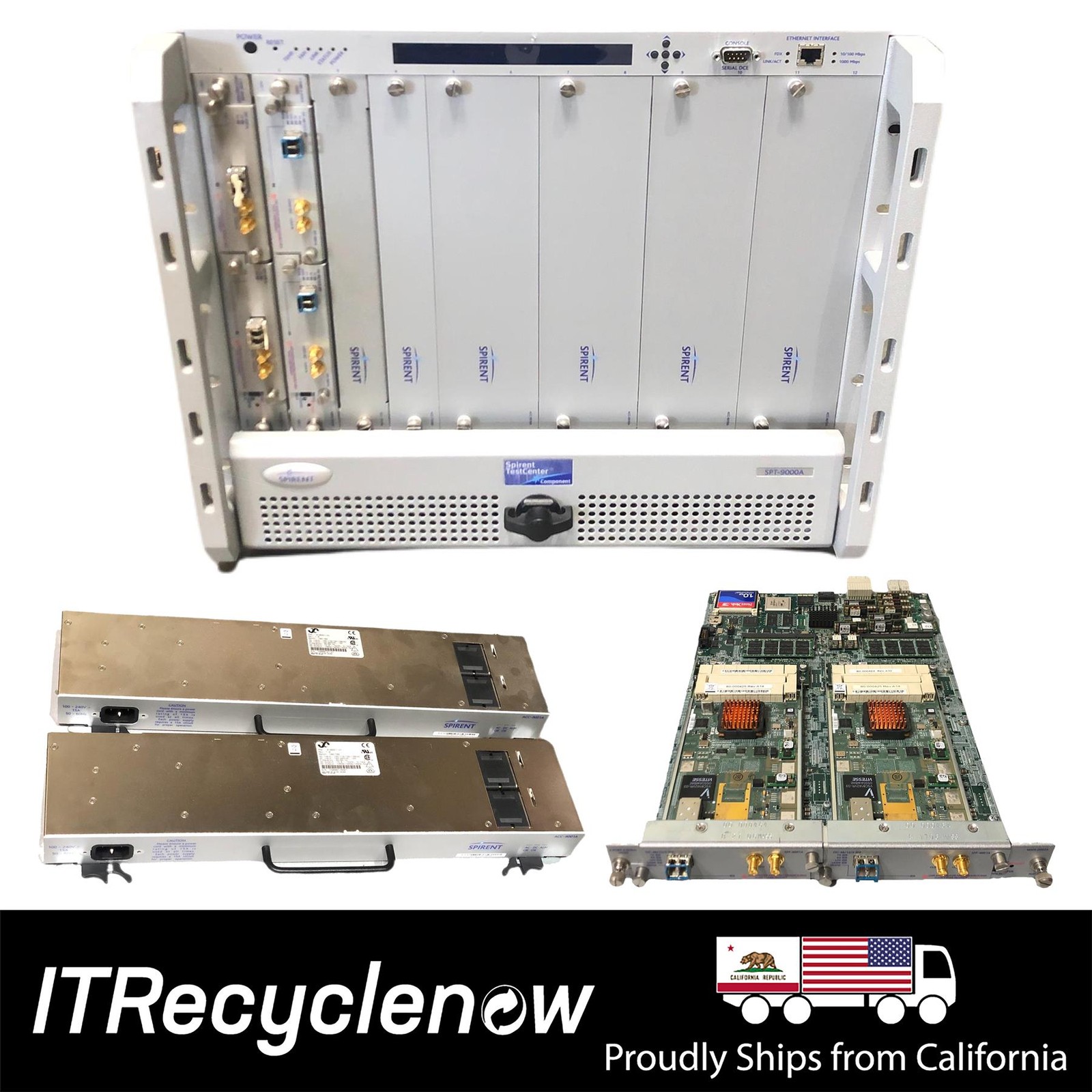 Spirent SPT-9000A TestCenter 9U Chassis and Controller with 2x Power Supply