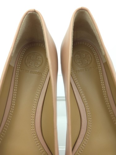 Tory Burch Melinda Womens 5 M Nude Powder Coated Leather Ballet Flats EUC - Picture 10 of 10