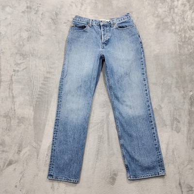 Vintage Gap Jeans Womens 4 Blue High Rise Loose Ankle Relaxed Button Fly Denim