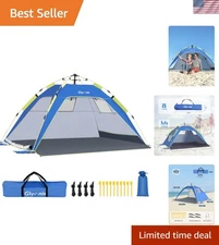 Spacious 4-Person Sunshade Tent - Waterproof & Ventilated for Outdoor Adventures