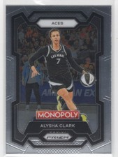 #7 Alysha Clark 2024-25 Prizm Monopoly WNBA Base Las Vegas Aces