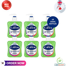 Carex Complete Original Hand Wash Aloe Vera Pump Soap Liquid Gel Pack 6x250ml 5.63 per litre