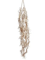 Artplants Kunst Tillandsia Usneoides Dnister Auf Steckstab, Gold, 100Cm