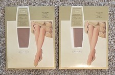 Sears Cling-alon Ultra Sheer Nylon Hosiery Seamless Stretch Petite A 8-9 Beige