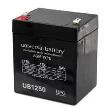 12-Volt 5 Ah F2 Terminal Sealed Lead Acid SLA AGM Rechargeable Battery