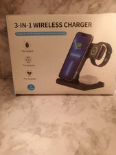 Wireless Charger Charging Station 3In1 For Apple Watch Air Pods iPhone 14 13 12
