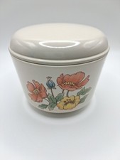 Vintage Corning Ware Corner Stone Royal Garden Sugar Bowl With Lid Made in USA
