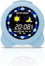 Sleep Trainer Clock for kids - Child Digital Alarm Clock for Sleep Training, LCD