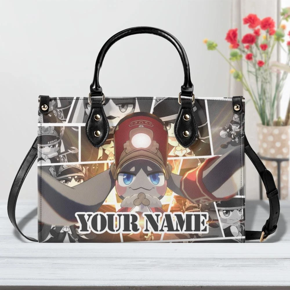 Personalized Pom Pom Honkai: Star Rail Leather Handbag. Gift for Friends.