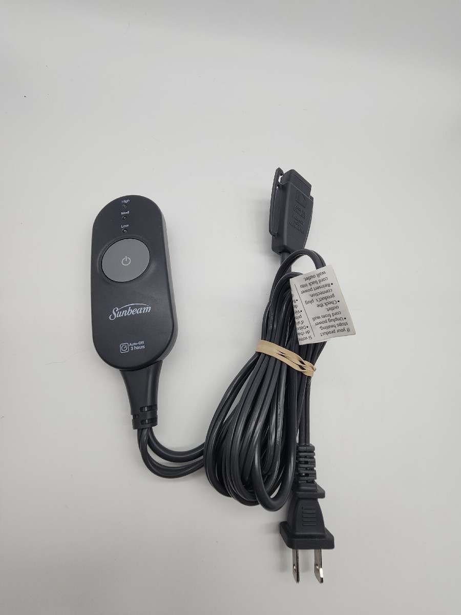 Sunbeam 3-Prong Electric Heated Throw Blanket Controller Style AA85 Power  Cord | eBay