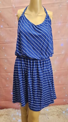Michael Stars Halter Dress HALTER Size 0S NWT STRIPPED | eBay