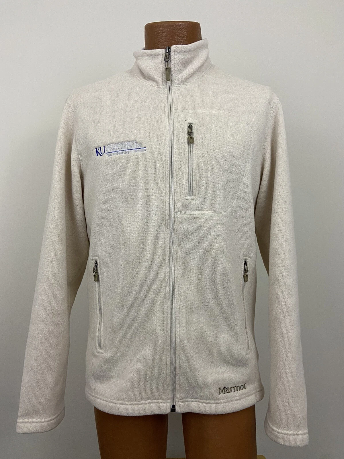 Marmot Mens Full Zip Fleece Jacket Kansas Orthopedics Sports Medicine Sz Med EUC