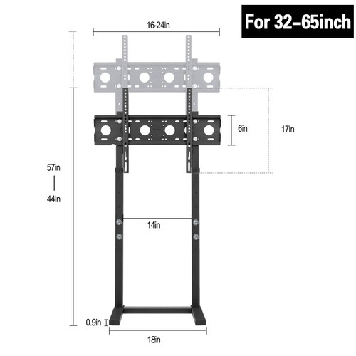 Floor TV Stand with Bracket Display Stand Mount 32-100 Inch Height Adjustable - Picture 10 of 12