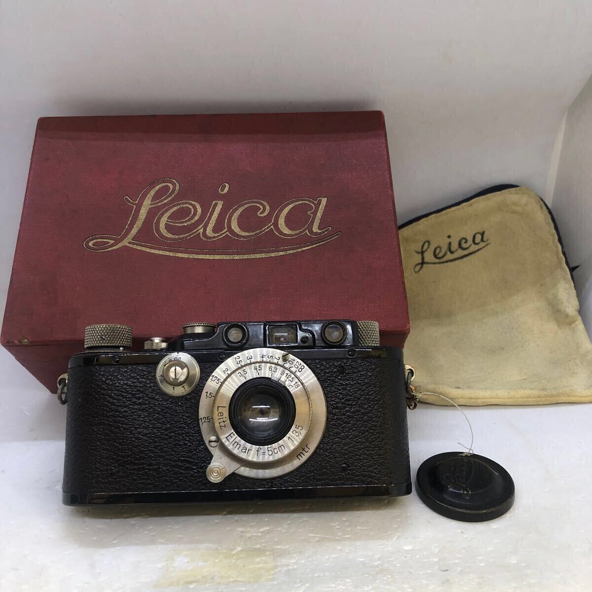 Leica Diii Range Finder Film Camera Body Iiileitz Elmar 5Cm F3.5 from Japan