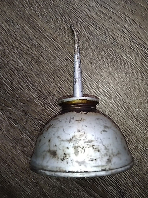 METAL  EAGLE  MADE IN U.S.A. 6'' THUMB OILER OIL CAN  Solid Condition