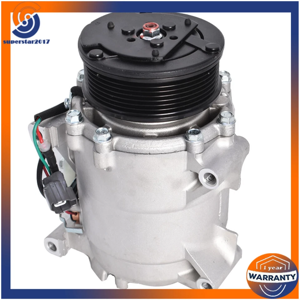 Compatível com Honda CR-V 2002-2004 2005 2006 2.4L 10345240 AC A/C compressor alumínio - Imagem 3 de 4