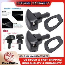 2x Car Window Windshield Wiper Washer Nozzle Water Spray Jet Sprinkler Universal