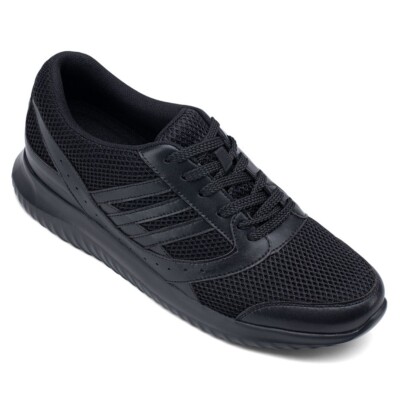 US8 Chamaripa 2.7'' elevator sneakers men black height increase sport shoes 7cm