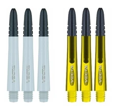 2 New Sets Winmau Vecta Medium Dart Shafts – Ships w/ Tracking - White & Yellow