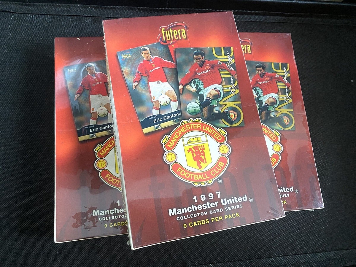 Futera 1997 Manchester United Soccer Factory Seal Card Box Futera 1997 Manchester United Soccer Factory Seal Card Box