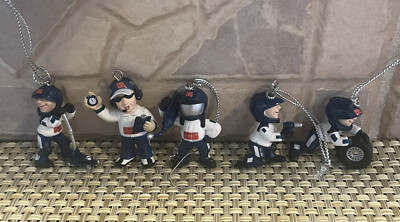 NASCAR Dale Earnhardt Jr. #88 National Guard Mini Pit Crew Ornaments (5) No Box
