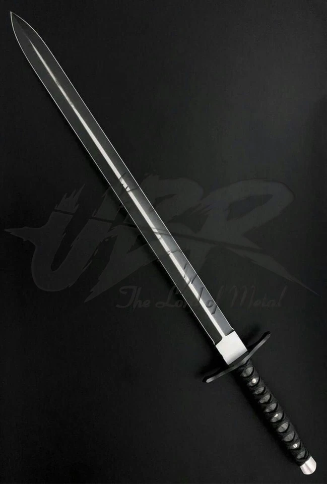 UBR PERSONALIZADO HECHO A MANO D2 HERRAMIENTA ACERO ESPADA VIKINGA CON FUNDA DE CUERO Foto 2 de 2