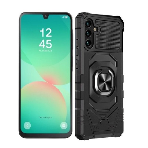 Für Samsung Galaxy A26 5G, Ring Stand Cover Hülle + Hartglas - Bild 3 von 16