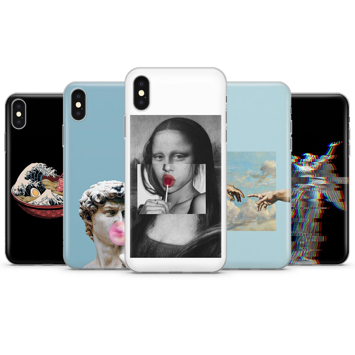 Aesthetic abstract art Phone case Mona Lisa cover for iPhone 11