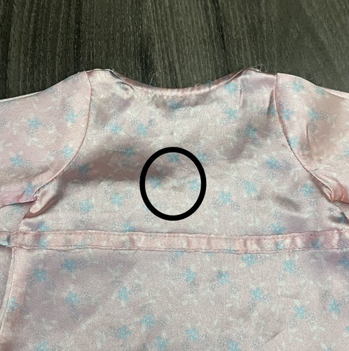 AMERICAN GIRL Satin Floral Pajama Robe Retired Pink - Picture 7 of 7