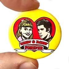 Sandy & Danny Grese Film Inspired inspired 38mm Button Pin Badge