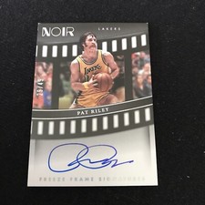 2022-23 PAT RILEY 29/49 AUTO PANINI NOIR FREEZE FRAME SIGNATURES AUTOGRAPHS