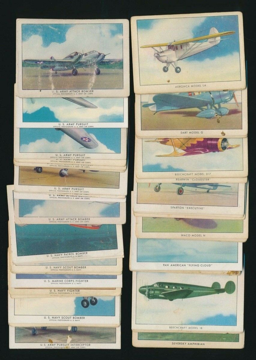 wings cigarettes 1940 U.S. Army Pursuit Interceptor #1 SGC 2 Wings by Winston Colligatum