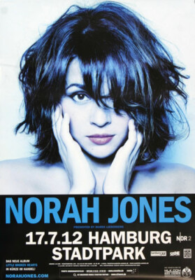 Norah Jones - Brocken Hearts , Hamburg 2012 | Konzertplakat | Poster