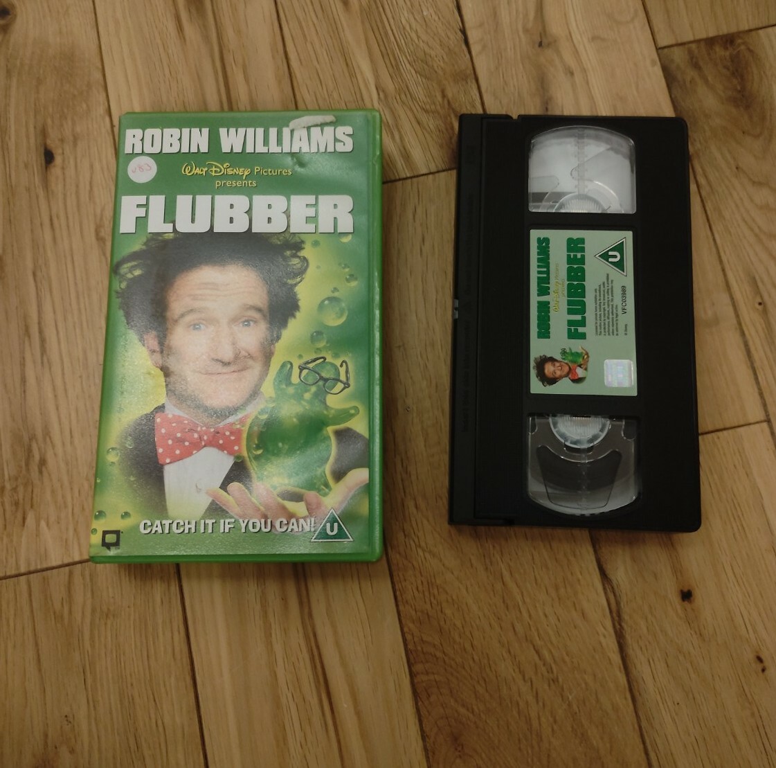 Robin Williams Flubber - Walt Disney  - VHS Video cassette - Vintage Retro
