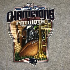 VINTAGE NEW ENGLAND PATRIOTS SUPER BOWL XXXVI CHAMPIONS T-SHIRT SIZE M CSA
